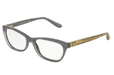 Image of Dolce&amp;Gabbana DG3221 Progressive Prescription Eyeglasses 2921-51 - Crystal On Grey Frame