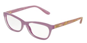 Image of Dolce&amp;Gabbana DG3221 Progressive Prescription Eyeglasses 2922-51 - Crystal On Violet Frame