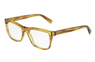 Image of Dolce&amp;Gabbana DG3226 Progressive Prescription Eyeglasses 2927-54 - Striped Honey Frame