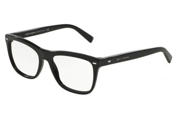 Image of Dolce&amp;Gabbana DG3226 Progressive Prescription Eyeglasses 501-52 - Black Frame
