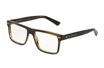 Image of Dolce&amp;Gabbana DG3227 Eyeglass Frames 2925-52 - Striped Tobaco Frame