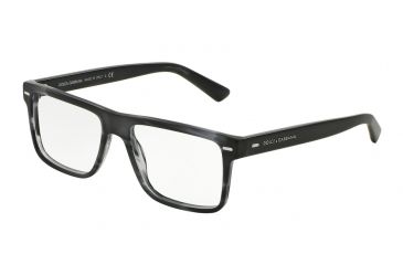 Image of Dolce&amp;Gabbana DG3227 Eyeglass Frames 2947-52 - Matte Striped Anthracite Frame