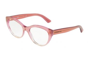 Image of Dolce&amp;Gabbana DG3246F Eyeglass Frames 3136-53 - Shot Pink Grad Transp Frame