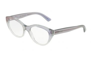 Image of Dolce&amp;Gabbana DG3246F Eyeglass Frames 3137-53 - Shot Blue Grad Transp Frame