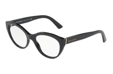 Image of Dolce&amp;Gabbana DG3246F Eyeglass Frames 501-53 - Black Frame