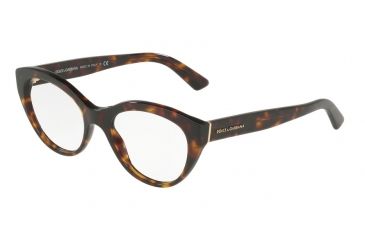 Image of Dolce&amp;Gabbana DG3246F Eyeglass Frames 502-53 - Havana Frame