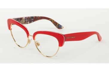 Image of Dolce&amp;Gabbana DG3247 Eyeglass Frames 3034-53 - Top Red/handcart Frame
