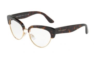 Image of Dolce&amp;Gabbana DG3247 Eyeglass Frames 502-53 - Havana Frame