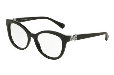 Image of Dolce&amp;Gabbana DG3250F Bifocal Prescription Eyeglasses 501-54 - Black Frame