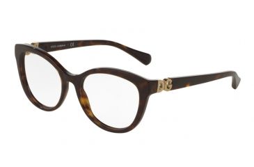 Image of Dolce&amp;Gabbana DG3250F Bifocal Prescription Eyeglasses 502-54 - Dark Havana Frame