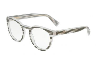 Image of Dolce&amp;Gabbana DG3251F Bifocal Prescription Eyeglasses 3050-51 - Striped Black Frame