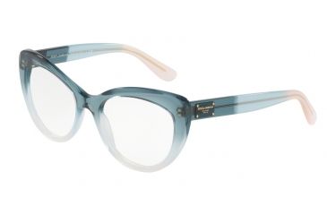 Image of Dolce&amp;Gabbana DG3255 Single Vision Prescription Eyeglasses 3059-51 - Blue Gradient/azure/powder Frame