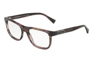 Image of Dolce&amp;Gabbana DG3257 Bifocal Prescription Eyeglasses 3064-52 - Striped Violet Frame