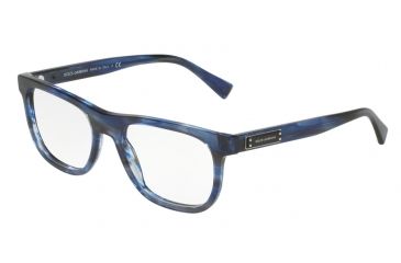 Image of Dolce&amp;Gabbana DG3257 Bifocal Prescription Eyeglasses 3065-52 - Striped Blue Frame