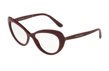 Image of Dolce&amp;Gabbana DG3264 Eyeglass Frames 3091-52 - Bordeaux Frame