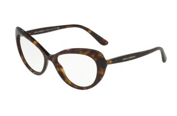 Image of Dolce&amp;Gabbana DG3264 Eyeglass Frames 502-52 - Havana Frame