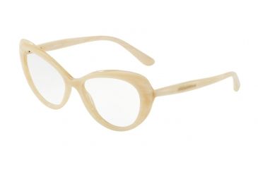 Image of Dolce&amp;Gabbana DG3264F Eyeglass Frames 3084-54 - Beige Horn Frame