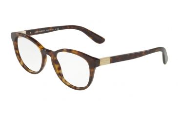 Image of Dolce&amp;Gabbana DG3268 Eyeglass Frames 502-50 - Havana Frame
