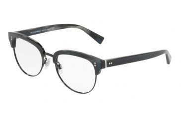 Image of Dolce&amp;Gabbana DG3270 Eyeglass Frames 3117-52 - Striped Blue/black Frame