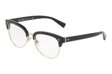 Image of Dolce&amp;Gabbana DG3270 Eyeglass Frames 501-52 - Black/Gold Frame