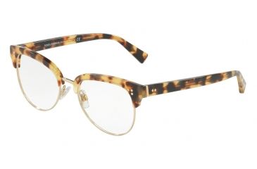 Image of Dolce&amp;Gabbana DG3270 Eyeglass Frames 512-52 - Light Havana/pale Gold Frame