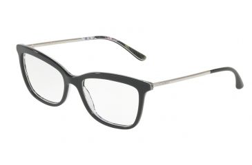 Image of Dolce&amp;Gabbana DG3286F Eyeglass Frames 3151-54 - Grey On Printed Hydrangea Frame