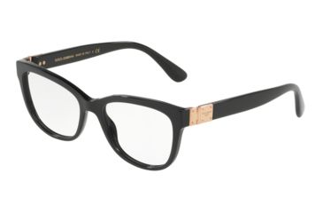 Image of Dolce&amp;Gabbana DG3290F Prescription Eyeglasses, 54mm, Black, DG3290F-501-54-SV