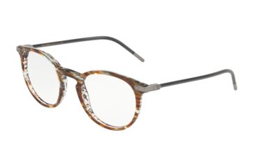 Image of Dolce&amp;Gabbana DG3303F Prescription Eyeglasses, 52mm, Striped Brown, DG3303F-3221-52-SV