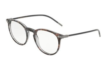 Image of Dolce&amp;Gabbana DG3303F Prescription Eyeglasses, 52mm, Top Grey Havana On Grey Tr, DG3303F-3183-52-SV