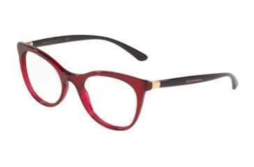 Image of Dolce&amp;Gabbana DG3312F Eyeglass Frames 3211-52 - Transparent Bordeaux