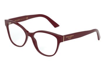 Image of Dolce&amp;Gabbana DG3322 Eyeglass Frames 3091-52 - Bordeaux