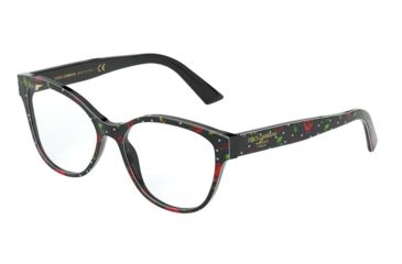 Image of Dolce&amp;Gabbana DG3322 Eyeglass Frames 3229-52 - Print Roses/Hearts