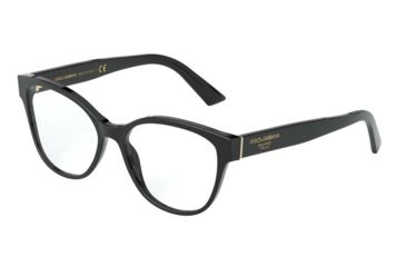 Image of Dolce&amp;Gabbana DG3322 Eyeglass Frames 501-52 - Black