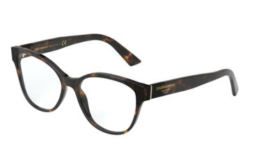 Image of Dolce&amp;Gabbana DG3322 Eyeglass Frames 502-52 - Havana