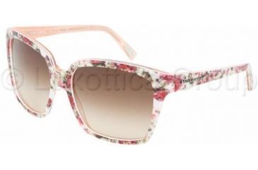 Image of Dolce &amp; Gabbana DG4077M Sunglasses 179013-5817 - Ext Flower/Int Pink Brown Gradient