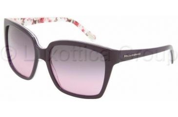 Image of Dolce &amp; Gabbana DG4077M Sunglasses 179290-5817 - Ext Violet/Int Flower Violet Gradient