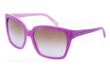 Image of Dolce &amp; Gabbana DG4077M Sunglasses 194168-58 - Top Violet Frame, Brown Gradient Violet Lenses