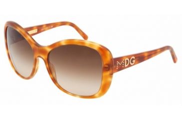 Image of Dolce &amp; Gabanna DG4108 #512/13 - Light Havana Brown Gradient Frame