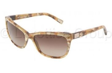 Image of Dolce&amp;Gabbana DG4123 Sunglasses 192213-5717 - Beige Brown Gradient