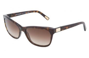 Image of Dolce&amp;Gabbana DG4123 Sunglasses 502/13-5717 - Havana Brown Gradient