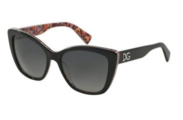 Image of Dolce&amp;Gabbana DG4216 Bifocal Prescription Sunglasses DG4216-2789T3-55 - Lens Diameter 55 mm, Frame Color Top Black On Mosaic