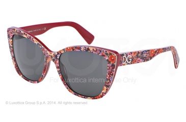 Image of Dolce&amp;Gabbana DG4216 Bifocal Prescription Sunglasses DG4216-279187-55 - Lens Diameter 55 mm, Frame Color Top Mosaic On Red