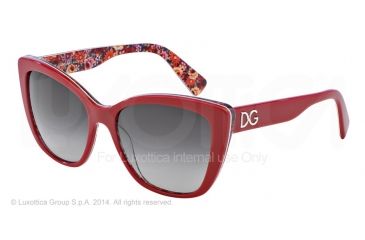 Image of Dolce&amp;Gabbana DG4216 Bifocal Prescription Sunglasses DG4216-27928G-55 - Lens Diameter 55 mm, Frame Color Top Red On Mosaic