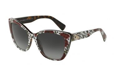 Image of Dolce&amp;Gabbana DG4216 Bifocal Prescription Sunglasses DG4216-29778G-55 - Lens Diameter 55 mm, Frame Color Carnation/white/havana