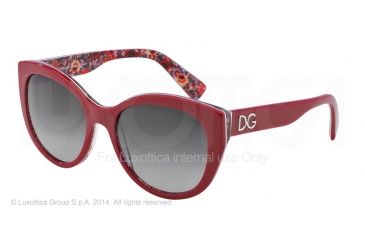 Image of Dolce&amp;Gabbana DG4217 Bifocal Prescription Sunglasses DG4217-27928G-54 - Lens Diameter 54 mm, Frame Color Top Red On Mosaic