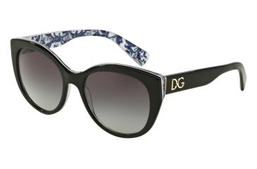Image of Dolce&amp;Gabbana DG4217 Bifocal Prescription Sunglasses DG4217-29948G-54 - Lens Diameter 54 mm, Frame Color Black/maioliche Portoghesi