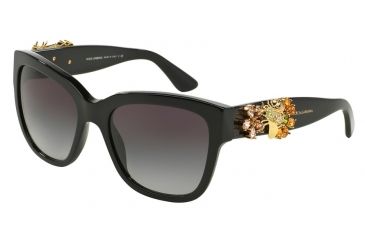 Image of Dolce&amp;Gabbana DG4247B Single Vision Prescription Sunglasses DG4247B-501-8G-56 - Lens Diameter 56 mm, Frame Color Black