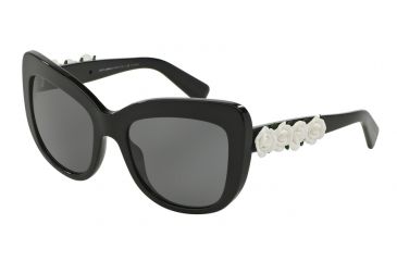 Image of Dolce&amp;Gabbana DG4252 Single Vision Prescription Sunglasses DG4252-921-81-55 - Lens Diameter 55 mm, Frame Color Black
