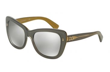 Image of Dolce&amp;Gabbana DG4260 Bifocal Prescription Sunglasses DG4260-29596G-54 - Lens Diameter 54 mm, Frame Color Top Grey On Gold