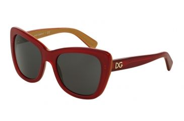 Image of Dolce&amp;Gabbana DG4260 Bifocal Prescription Sunglasses DG4260-296887-54 - Lens Diameter 54 mm, Frame Color Top Red On Gold